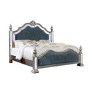 Azha Silver/Gray Cal.King & Queen Bed