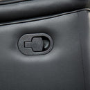 Bienne Loveseat Manual Recliner White & Black