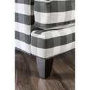 Patricia Ivory/Black Stripe Chair - 5th Ave Furniture