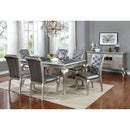 Amina Champagne Dining Table - 5th Ave Furniture