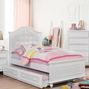 OLIVIA White Full & Twin Bed - 5th Ave Furniture