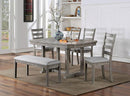 LAQUILA Dining Table, Gray - 5th Ave Furniture