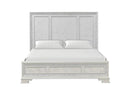 Stella Mia 4 Pc 5 Pc Queen Bedroom Set White & White
