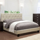 LEEROY Queen & Twin Bed Ivory & Gray - 5th Ave Furniture