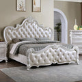 Ventresca 4 & 5 Piece Queen Bedroom Set White & Chrome - 5th Ave Furniture