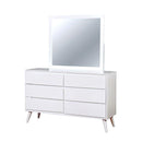 LENNART II White Mirror - 5th Ave Furniture
