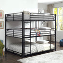 Olga I Antique Black Full/Full Bunk Bed - 5th Ave Furniture