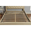 Aubree Bed Beige - 5th Ave Furniture