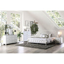 IRIA Vintage White Cal.King, E.King, & Full Bed - 5th Ave Furniture