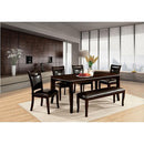 Woodside Dining Table Set with Bench - 5th Ave Furniture