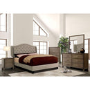 Carly Cal.King, E.King, Full, & Queen Bed Grey & Brown - 5th Ave Furniture