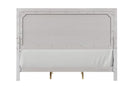 Crowthorne E.King & Queen Bed Grey & White - 5th Ave Furniture