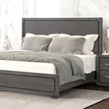 Crowthorne E.King & Queen Bed Grey & White - 5th Ave Furniture