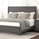 Crowthorne E.King & Queen Bed Grey & White - 5th Ave Furniture
