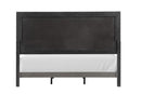 Crowthorne E.King & Queen Bed Grey & White - 5th Ave Furniture