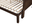 STAMOS Full/Full, Twin/Full, & Twin/twin Bunk Bed, Walnut