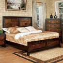 Patra Acacia/Walnut Queen Bed - 5th Ave Furniture