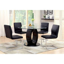 LODIA I Black/Silver Side Chair - 5th Ave Furniture