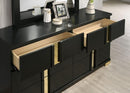 Lillestrom Bed Black - 5th Ave Furniture