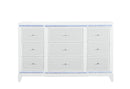ALINA WHITE DRESSER WITH LED - 5th Ave Furniture