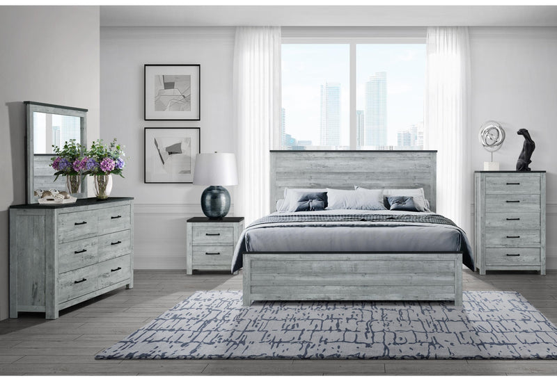 OZARK GREY WASH KING BED image