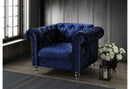U9550 BLUE VELVET CHAIR