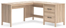Battelle 60" Home Office Desk with Return - 5th Ave Furniture