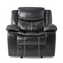 Bastrop Glider Reclining Chair in Black 8230BLK-1