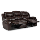 Bastrop Double Reclining Sofa in Brown 8230BRW-3