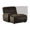 Shreveport Left Side Chaise, Push Back Recliner in Brown 8238-LC