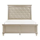 Celandine Queen Panel Bed in Pearl/Silver 1928-1*