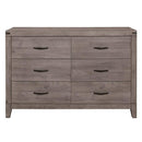 Woodrow 6 Drawer Dresser in Gray 2042-5