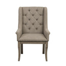 Vermillion Arm Chair in Gray (Set of 2)