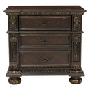 Catalonia 3 Drawer Nightstand in Cherry 1824-4