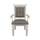 Bevelle Arm Chair in Silver (Set of 2)