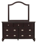 Marston 7 Drawer Dresser in Dark Cherry 2615DC-5