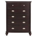 Marston 5 Drawer Chest in Dark Cherry 2615DC-9