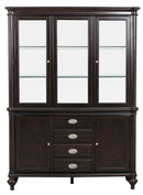 Marston Buffet with Hutch in Dark Cherry 2615DC-50-55