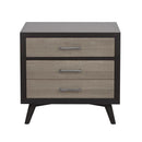 Raku 3 Drawer Nightstand in Gray 1711-4