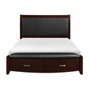 Lyric Queen Sleigh Storage Bed in Dark Espresso 1737NC-1
