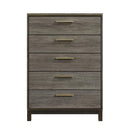 Vestavia 5 Drawer Chest in Gray 1936-9