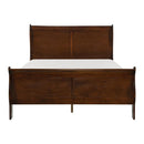 Mayville Full Sleigh Bed in Brown Cherry