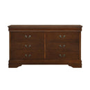 Mayville 6 Drawer Dresser in Brown Cherry 2147-5