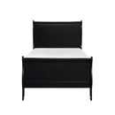 Mayville Twin Sleigh Bed in Black