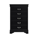 Mayville 5 Drawer Chest in Black 2147BK-9