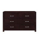 Edina 6 Drawer Dresser in Espresso-Hinted Cherry 2145-5