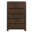 Erwan 5 Drawer Chest in Dark Walnut 1961-9