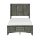 Garcia Twin Panel Bed in Gray