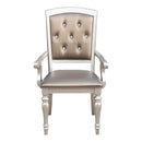 Orsina Arm Chair in Silver (Set of 2)