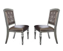 Orsina Side Chair in Silver (Set of 2)